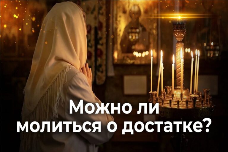 Можно ли молиться о достатке?
