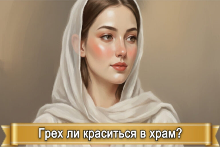 ГРЕХ ЛИ КРАСИТЬСЯ В ХРАМ?