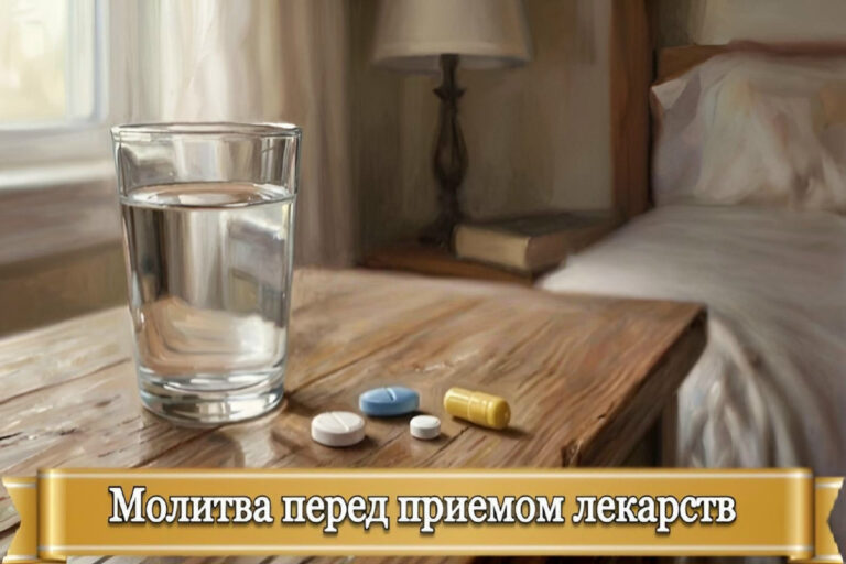 МОЛИТВА ПЕРЕД ПРИЕМОМ ЛЕКАРСТВ