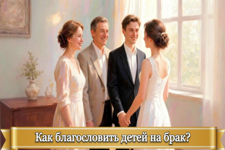 КАК БЛАГОСЛОВИТЬ ДЕТЕЙ НА БРАК?