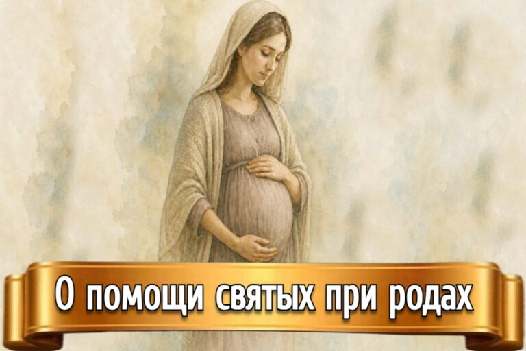 О ПОМОЩИ СВЯТЫХ ПРИ РОДАХ
