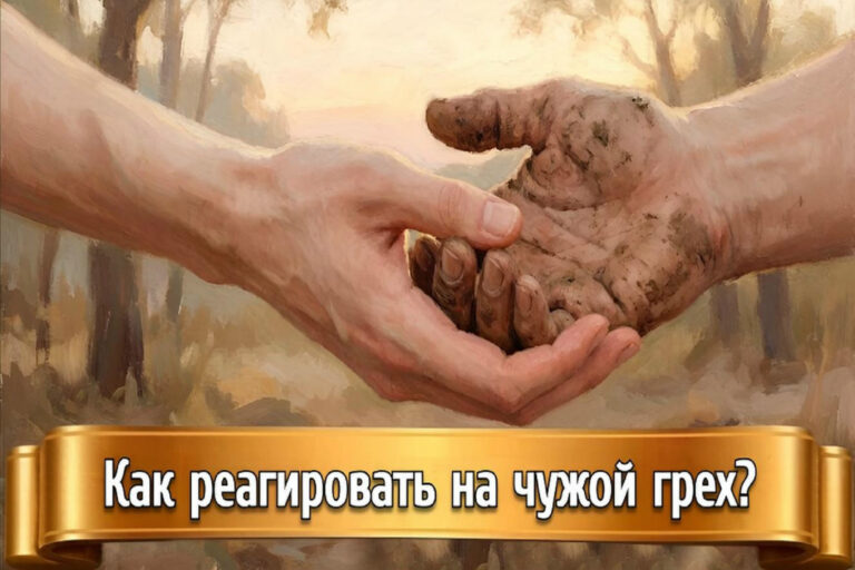 КАК РЕАГИРОВАТЬ НА ЧУЖОЙ ГРЕХ?