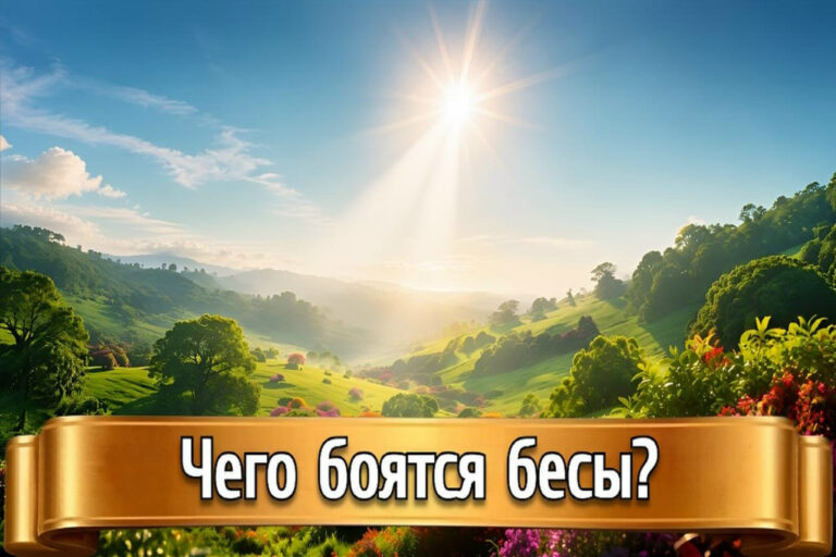 ЧЕГО БОЯТСЯ БЕСЫ?