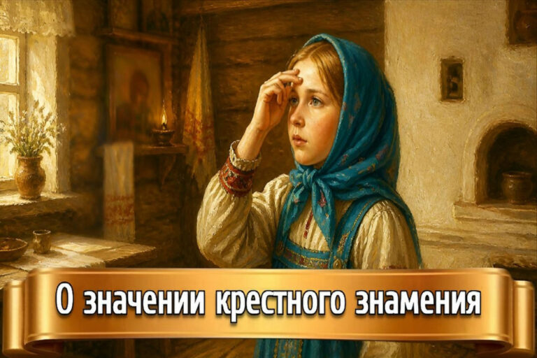 О ЗНАЧЕНИИ КРЕСТНОГО ЗНАМЕНИЯ