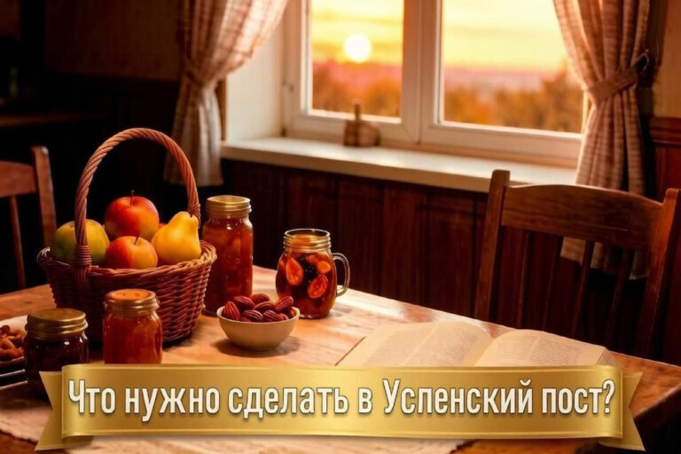 ЧТО НУЖНО СДЕЛАТЬ В УСПЕНСКИЙ ПОСТ?