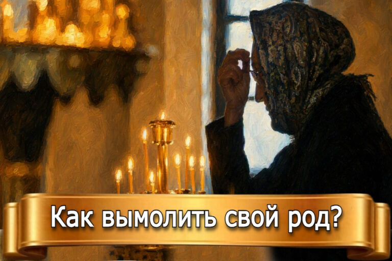 КАК ВЫМОЛИТЬ СВОЙ РОД?