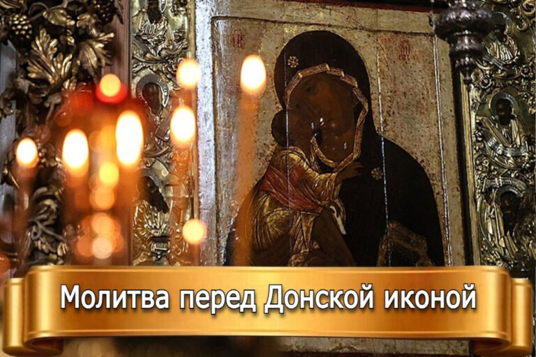МОЛИТВА ПЕРЕД ДОНСКОЙ ИКОНОЙ БОЖИЕЙ МАТЕРИ