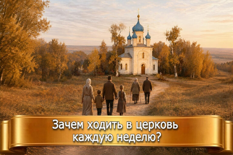 ЗАЧЕМ ХОДИТЬ В ЦЕРКОВЬ КАЖДУЮ НЕДЕЛЮ?