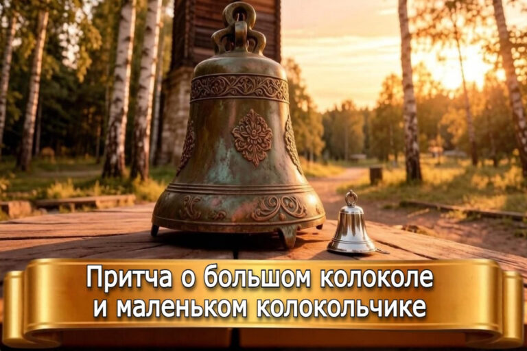 ПРИТЧА О БОЛЬШОМ КОЛОКОЛЕ И МАЛЕНЬКОМ КОЛОКОЛЬЧИКЕ