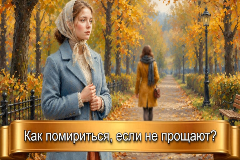КАК ПОМИРИТЬСЯ, ЕСЛИ НЕ ПРОЩАЮТ?