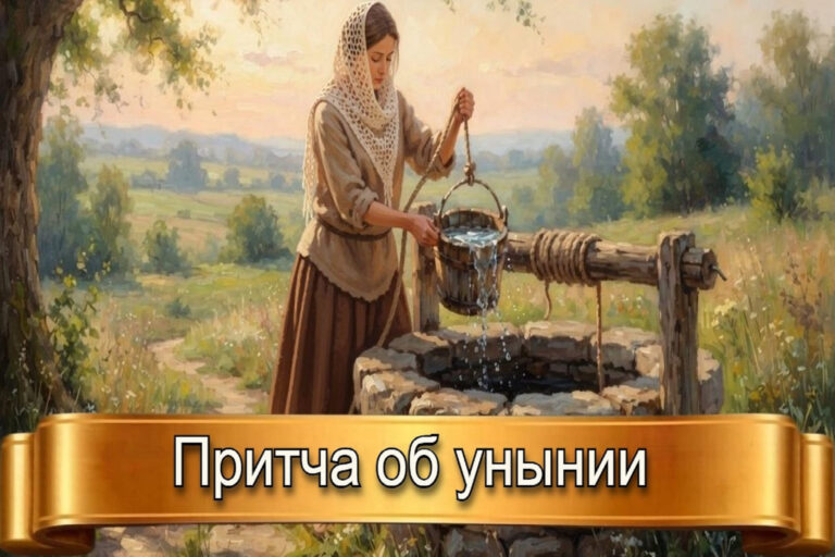 ПРИТЧА ОБ УНЫНИИ