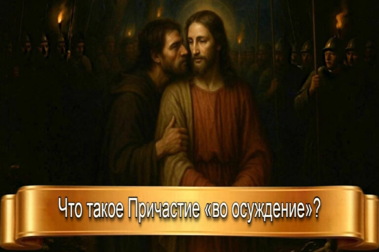 ЧТО ТАКОЕ ПРИЧАСТИЕ В ОСУЖДЕНИЕ?
