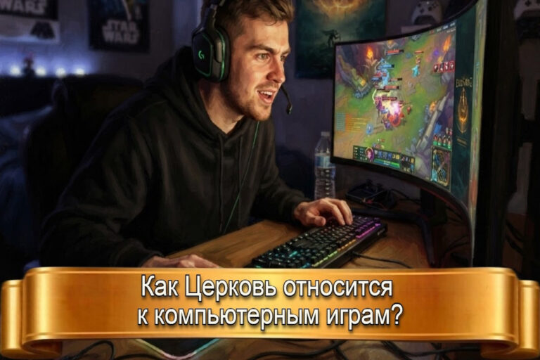 КАК ЦЕРКОВЬ ОТНОСИТСЯ К КОМПЬЮТЕРНЫМ ИГРАМ?