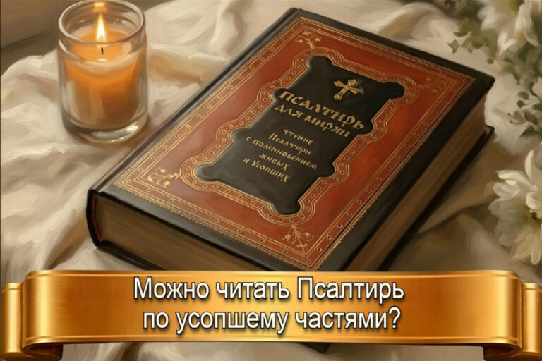 МОЖНО ЛИ ЧИТАТЬ ПСАЛТИРЬ ПО УСОПШИМ ЧАСТЯМИ?