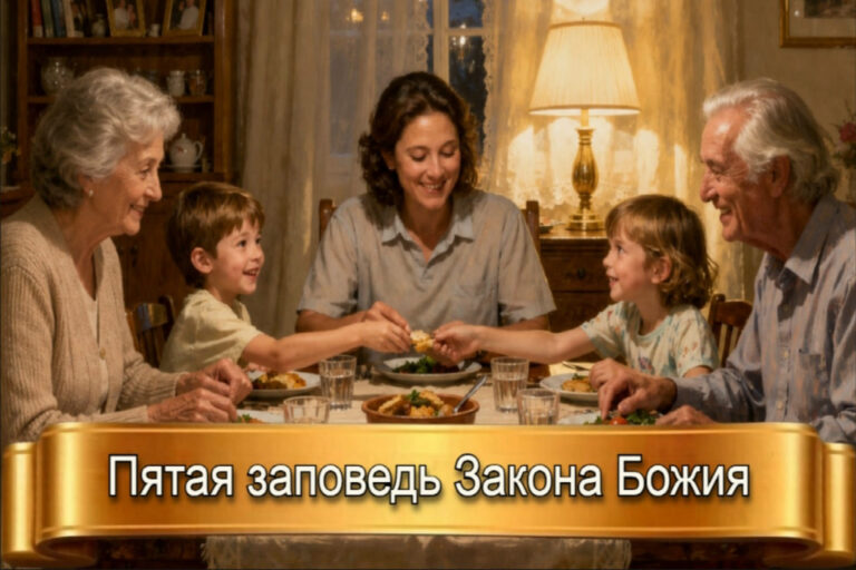 ПЯТАЯ ЗАПОВЕДЬ ЗАКОНА БОЖИЯ