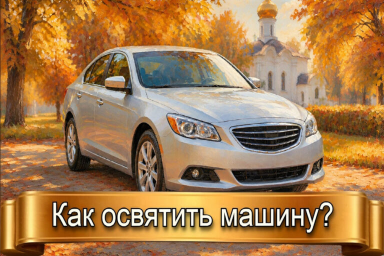 КАК ОСВЯТИТЬ МАШИНУ?